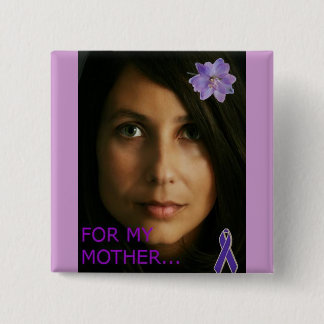 DOMESTIC VIOLENCE AWARENESS 2 INCH SQUARE BUTTON