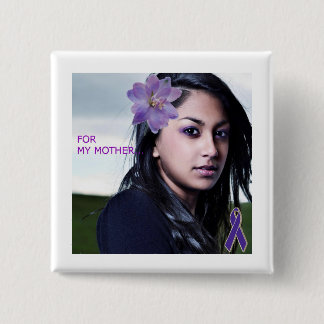 DOMESTIC VIOLENCE AWARENESS 2 INCH SQUARE BUTTON