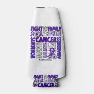 Domestic Violence Awareness - Fight love survivor Bottle Cooler