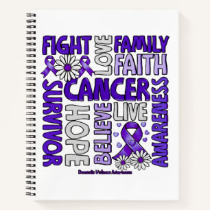 Domestic Violence Awareness - Fight love survivor Notebook