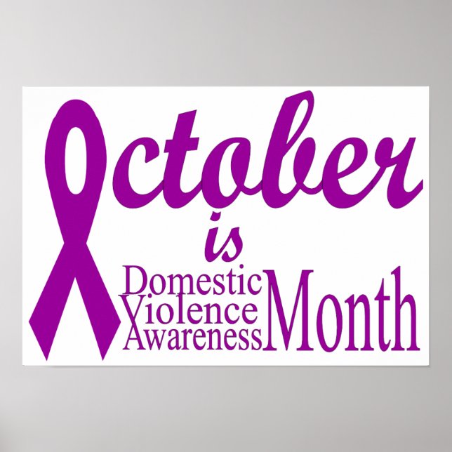 Domestic Violence Awareness Month Poster (Front)