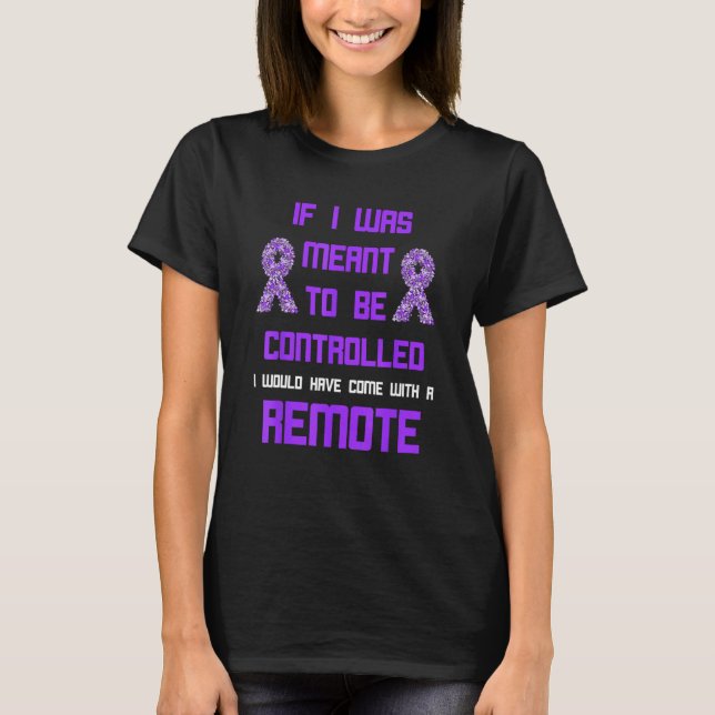 Domestic Violence Awareness Remote World Narcissis T-Shirt (Front)