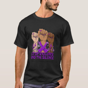Domestic Violence Awareness Stop Violence End Sile T-Shirt
