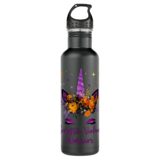 Domestic Violence Awareness Unicorn Toddler Purple 710 Ml Water Bottle