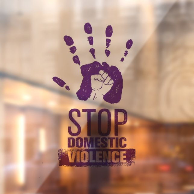 Domestic Violence Awareness  Window Cling (Sheet 2)