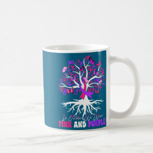 Domestic Violence Breast Cancer Awareness Design Coffee Mug
