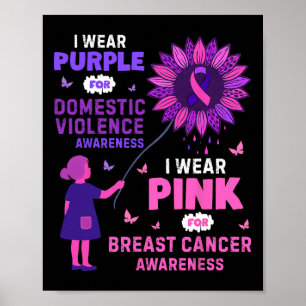 Domestic Violence Breast Cancer Awareness Poster