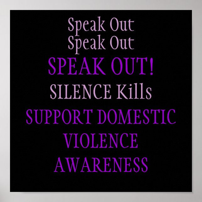 Domestic Violence Poster (Front)