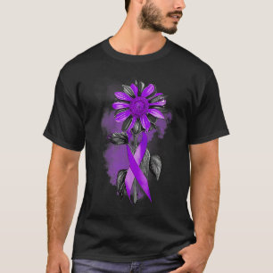 Domestic Violence Survivor Emotional Purple Wings  T-Shirt