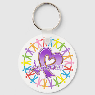 Domestic Violence Unite in Awareness Keychain