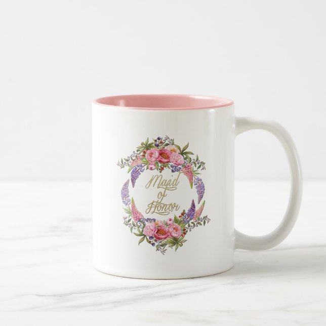 Domestique de tasse d'or de ton du bouquet deux de (Droit)