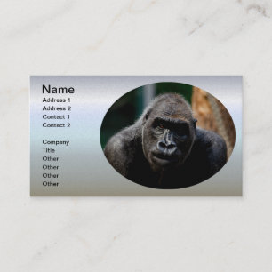 Dominant Primate Gorilla Ape Business Card