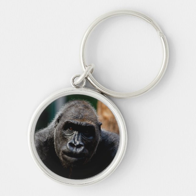 Dominant Primate Gorilla Ape Keychain (Front)