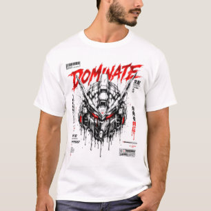 Dominate Cyberpunk Mecha Robot Dystopian Unit T-Shirt