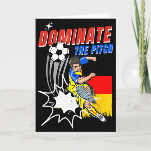 Dominate The Pitch Soccer Player Action Germany Fl Card