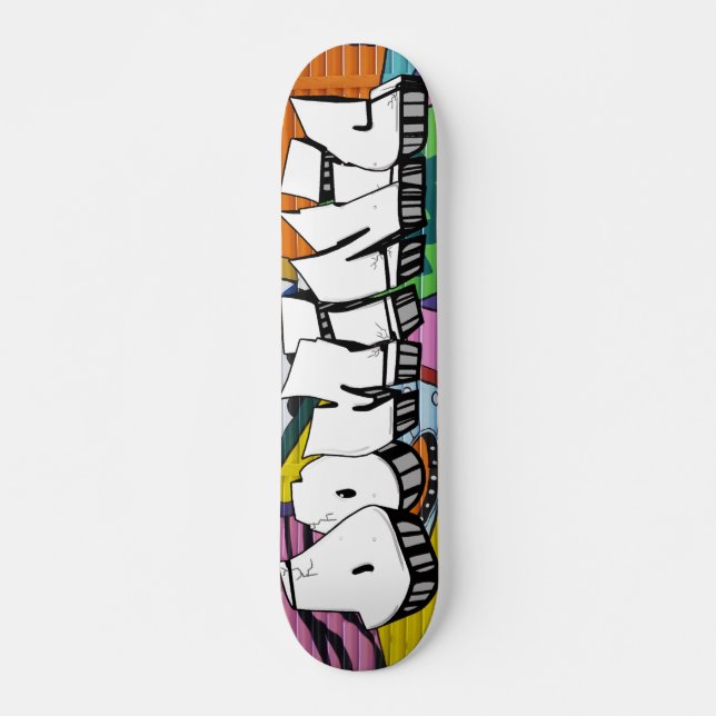 Dominic Graffiti Custom Personalized Skateboard (Front)
