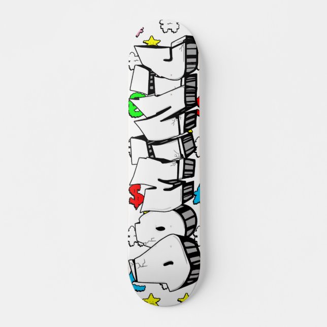 Dominic Graffiti Custom Personalized Skateboard (Front)