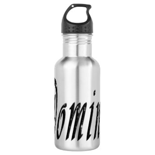 Dominic, Name Logo, Reusable Water Bottle