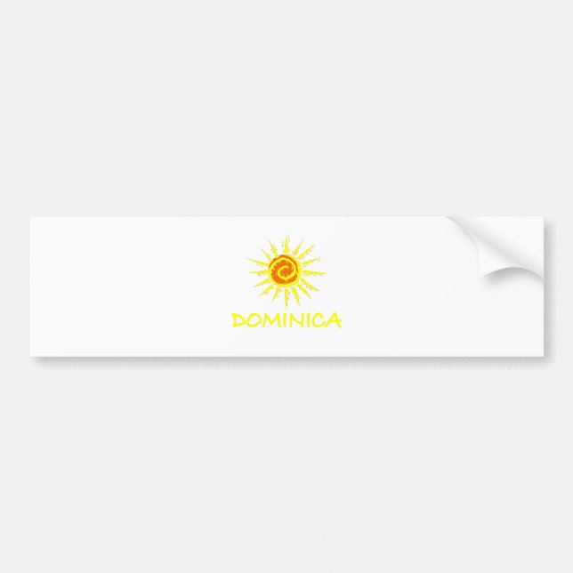 Dominica Bumper Sticker (Front)