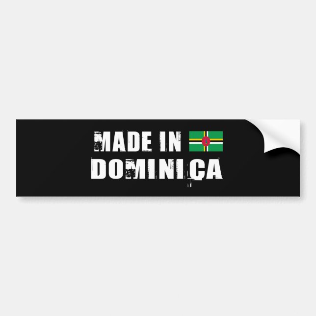 DOMINICA BUMPER STICKER (Front)