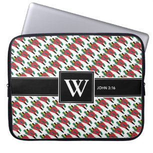 DOMINICA Christian Scripture Monogram laptop Sleeve