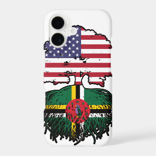 Dominica Dominican American USA Tree Roots Flag