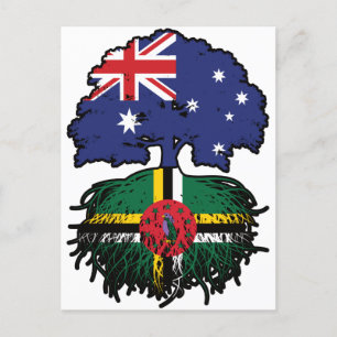 Dominica Dominican Australian Australia Tree Roots Postcard