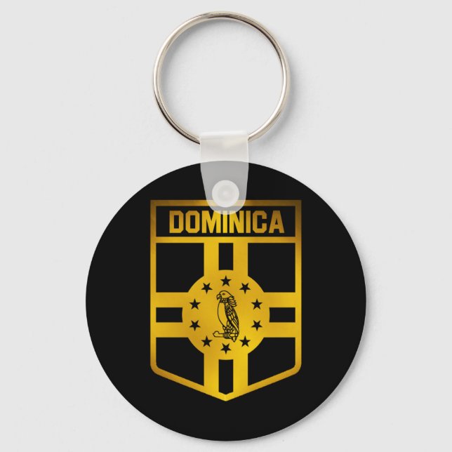 Dominica Emblem Keychain (Front)