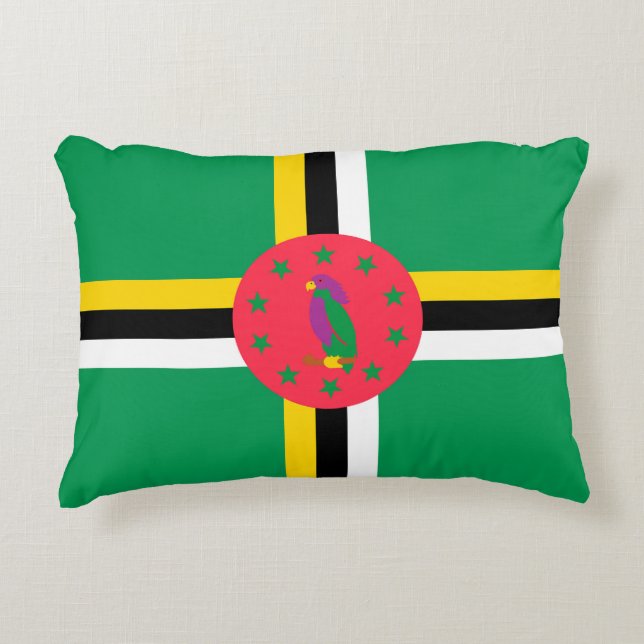 Dominica flag accent pillow (Front)