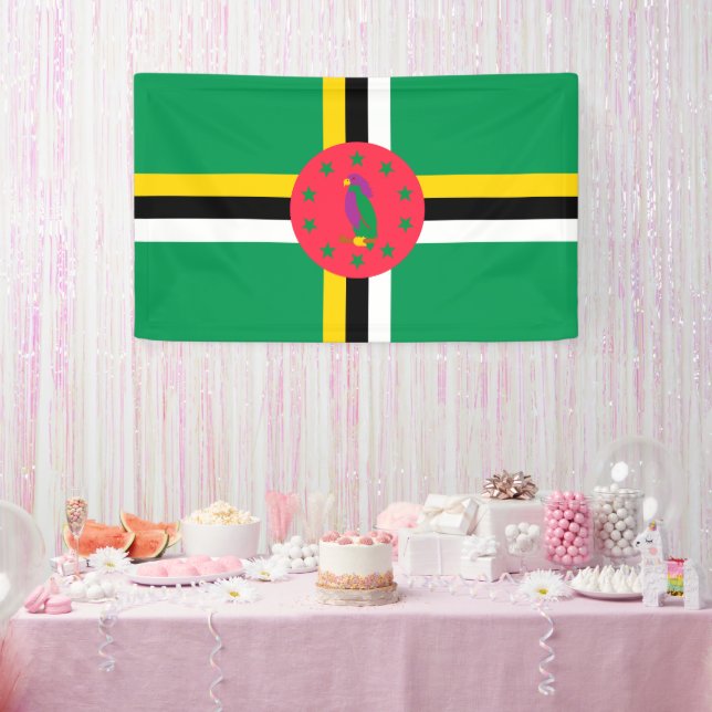 Dominica flag banner (Party)