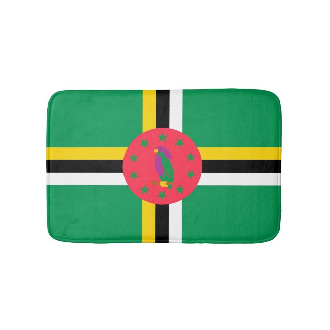 Dominica flag bath mat (Front)