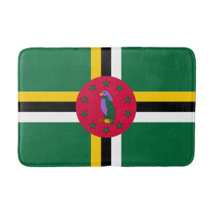 Dominica Flag Bath Mat