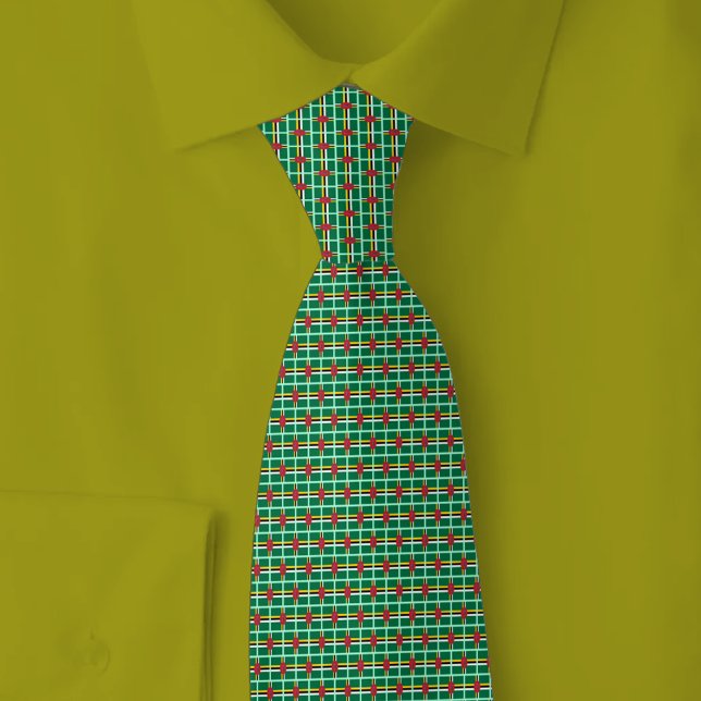 Dominica Flag Brick Pattern Tie (Creator Uploaded)