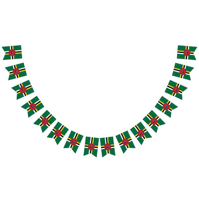 Dominica flag bunting banner (All)