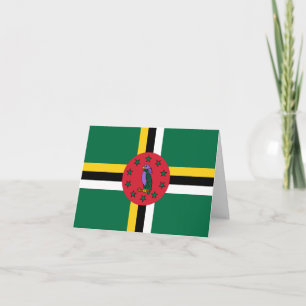 Dominica Flag Card