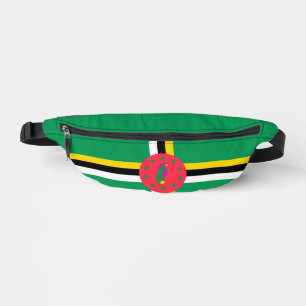 Dominica flag fanny pack