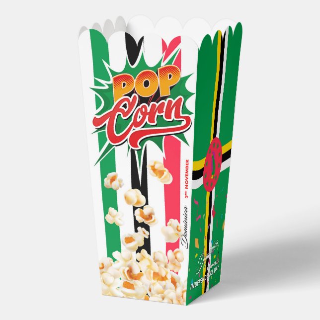 Dominica flag favor box (Back)