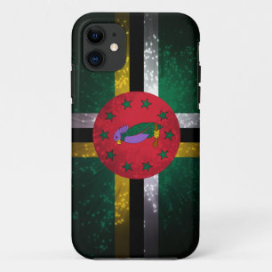 Dominica Flag Firework iPhone 11 Case