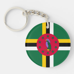 Dominica Flag Keychain