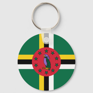 Dominica Flag Keychain