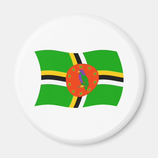 Dominica Flag Magnet (Front)