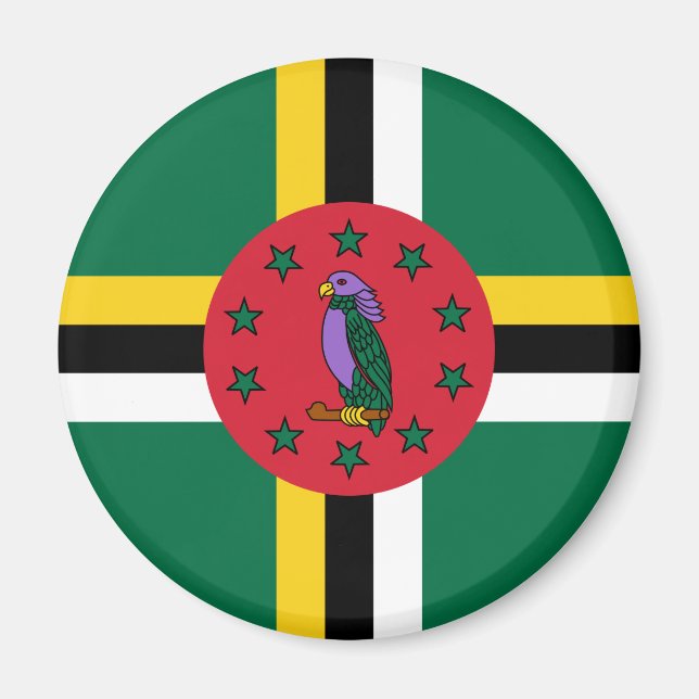 Dominica Flag Magnet (Front)