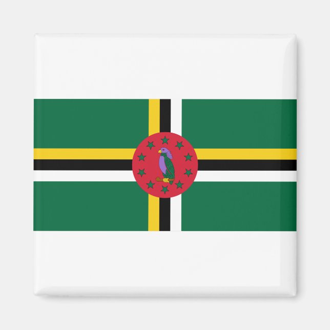 Dominica Flag Magnet (Front)