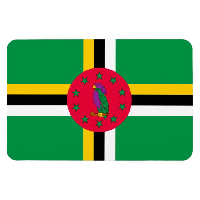 Dominica Flag Magnet (Horizontal)