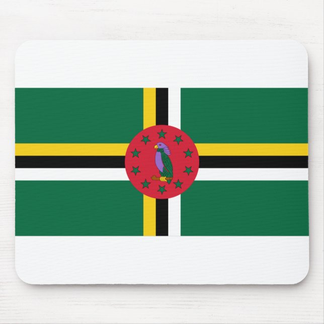 Dominica Flag Mouse Pad (Front)