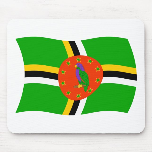 Dominica Flag Mousepad (Front)