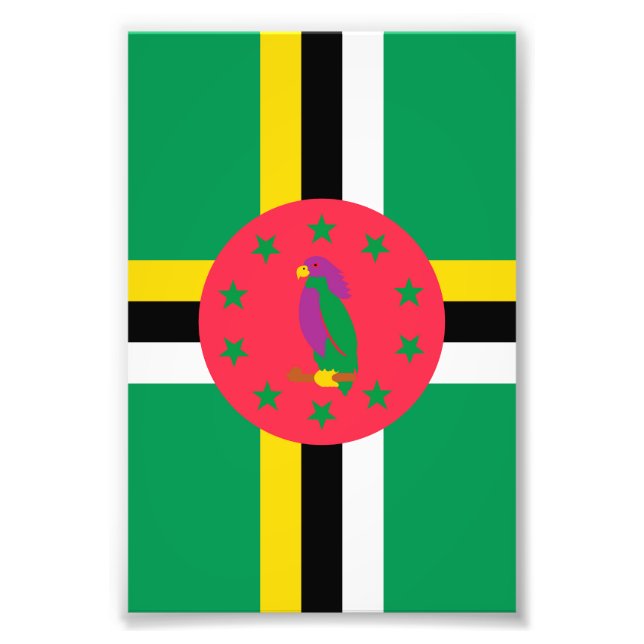 Dominica flag photo print (Front)