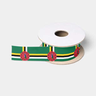 Dominica Flag Satin Ribbon