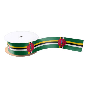Dominica Flag Satin Ribbon