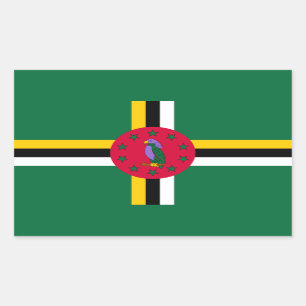 Dominica Flag Sticker